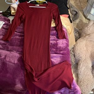 Dress with openings on sides